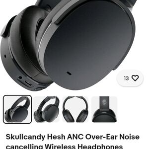 Skullcandy Hesh ANC Black Over-Ear Headphones